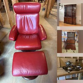 MaxSold Auction: This online auction features Samsung 27” TV, furniture such as china cabinet, leather recliners, writing desk, and highboy, cookware and much more!